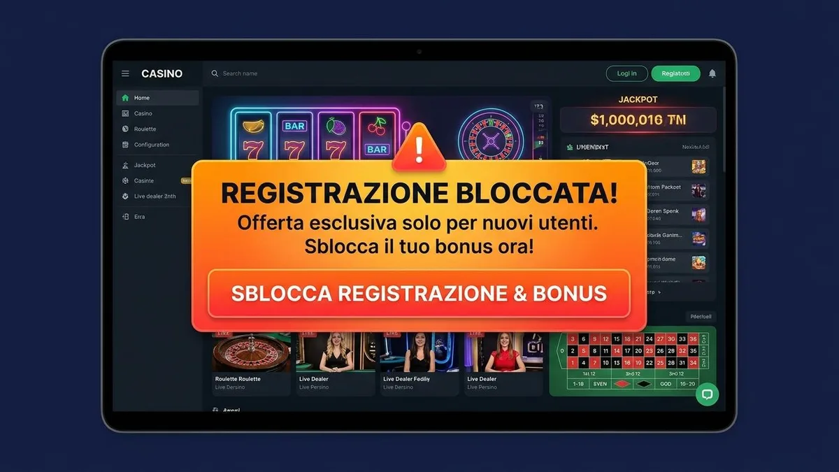 Registrazione con bonus